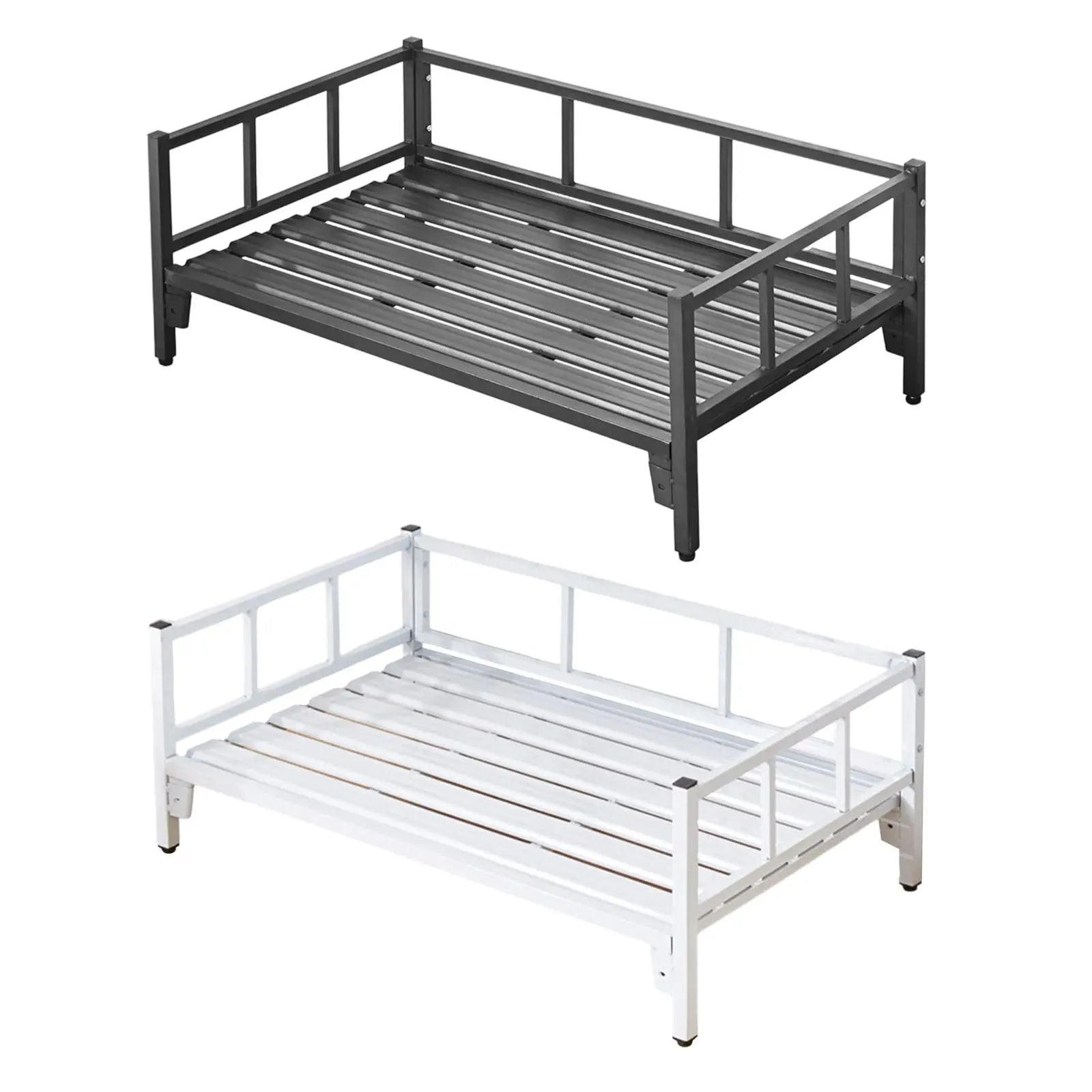 Dog Bed with Rails, Pet Supplies, Non-Slip Feet, Adjustable Height, Breathable,